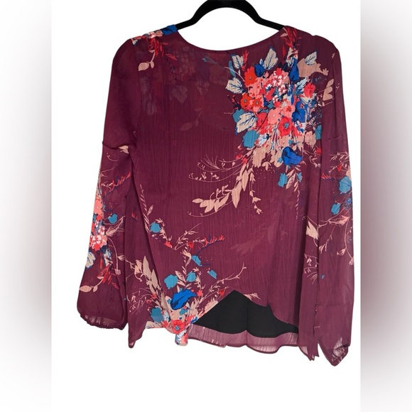 THREE EIGHTY TWO Floral Women’s top size L - Picture 3 of 5